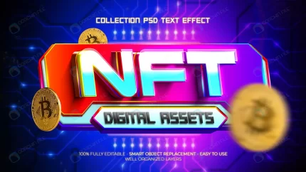 nft collection digital assets 3d text effect with rnd626 frp25346718 - title:graphic home - اورچین فایل - format: - sku: - keywords: p_id:353984