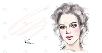 nice girl with makeup her face volumetric styling crc5a30d70f size2.95mb - title:graphic home - اورچین فایل - format: - sku: - keywords: p_id:353984