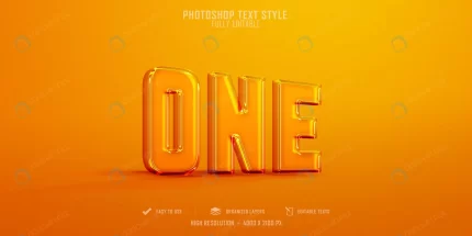 one 3d text style effect template design crc876f1afa size35.82mb - title:graphic home - اورچین فایل - format: - sku: - keywords: p_id:353984