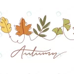 one line drawing autumn leaves autumn typography rnd908 frp29949911 - title:Home - اورچین فایل - format: - sku: - keywords:وکتور,موکاپ,افکت متنی,پروژه افترافکت p_id:63922