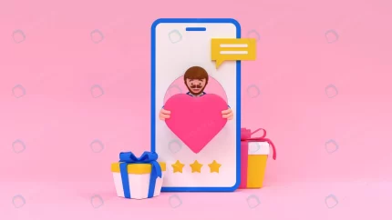 online dating mobile phone with man holding heart rnd778 frp31927250 - title:graphic home - اورچین فایل - format: - sku: - keywords: p_id:353984