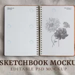 opened sketchbook pages mockup psd floral backgro crcc468e511 size225.62mb - title:Home - اورچین فایل - format: - sku: - keywords:وکتور,موکاپ,افکت متنی,پروژه افترافکت p_id:63922