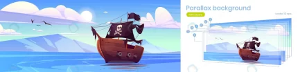 parallax background game pirate ship sea crc57627ea6 size3.44mb 1 - title:graphic home - اورچین فایل - format: - sku: - keywords: p_id:353984