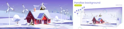 parallax background winter 2d landscape with hous crcaa991bf1 size3.06mb 1 - title:graphic home - اورچین فایل - format: - sku: - keywords: p_id:353984