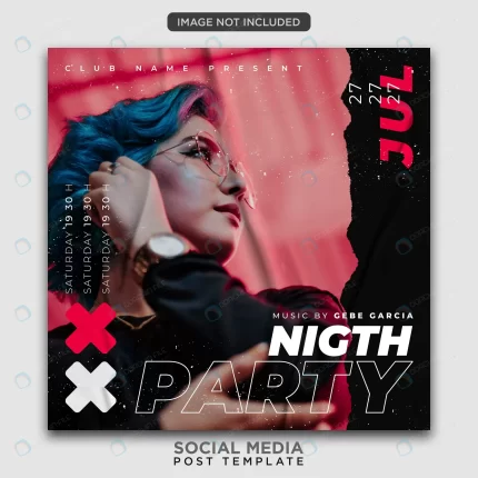 party flyer template social media post crc085a6c44 size35.35mb 1 - title:graphic home - اورچین فایل - format: - sku: - keywords: p_id:353984
