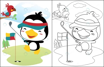 penguin cartoon playing golf crc99be5038 size1.07mb - title:graphic home - اورچین فایل - format: - sku: - keywords: p_id:353984