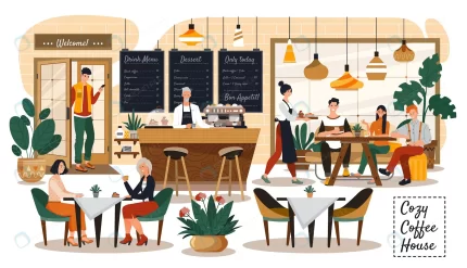 people cozy cafe coffee shop interior customers w crc3a151c0f size2.41mb - title:graphic home - اورچین فایل - format: - sku: - keywords: p_id:353984