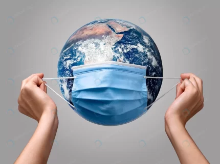 person putting medical mask earth crc6da300ff size1.22mb 5527x4136 - title:graphic home - اورچین فایل - format: - sku: - keywords: p_id:353984