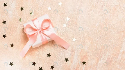 pink gift box with bow golden confetti creative b crc58a1e46f size11.34mb 5472x3078 1 - title:graphic home - اورچین فایل - format: - sku: - keywords: p_id:353984