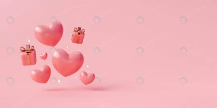 pink gift box with gold ribbon heart romantic ban crc648d54ed size7.29mb 8000x4000 - title:graphic home - اورچین فایل - format: - sku: - keywords: p_id:353984