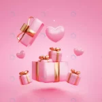 pink gift box with gold ribbon heart valentine lo crcebcb1040 size6.61mb 6000x4000 - title:Home - اورچین فایل - format: - sku: - keywords:وکتور,موکاپ,افکت متنی,پروژه افترافکت p_id:63922