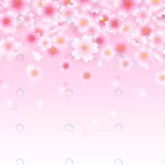 - pink gradient sakura flowers background crc25bbdc8a size5.95mb - Home