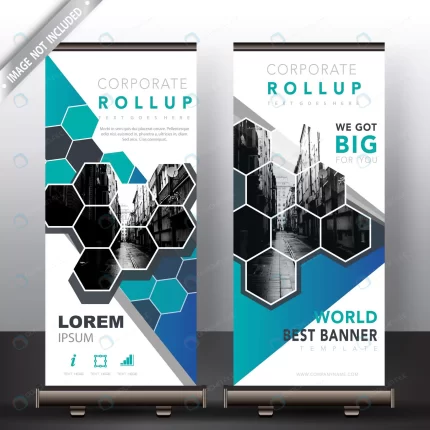polygonal roll up banners crcac68f8ca size2.06mb - title:graphic home - اورچین فایل - format: - sku: - keywords: p_id:353984