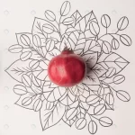 pomegranate outline floral background crc68da24e1 size5.66mb 3780x3780 1 - title:Home - اورچین فایل - format: - sku: - keywords:وکتور,موکاپ,افکت متنی,پروژه افترافکت p_id:63922