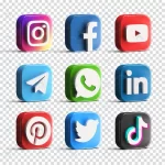 - popular glossy social media logo icon set collect crc71a1aaef size37.03mb - Home