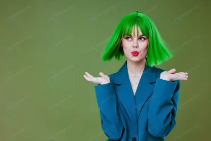portrait charming lady attractive look green wig crc19aaab4f size13.84mb 6578x4385 - title:graphic home - اورچین فایل - format: - sku: - keywords: p_id:353984