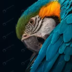 portrait macaw isolated black surface crc6f86f326 size17.55mb 3648x4721 - title:Home - اورچین فایل - format: - sku: - keywords:وکتور,موکاپ,افکت متنی,پروژه افترافکت p_id:63922