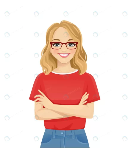 portrait young cheerful woman with glasses casual crc93c2c6e4 size1.21mb - title:graphic home - اورچین فایل - format: - sku: - keywords: p_id:353984