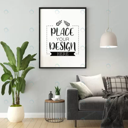 poster frame living room mockup crc8d903659 size68.86mb 1 - title:graphic home - اورچین فایل - format: - sku: - keywords: p_id:353984