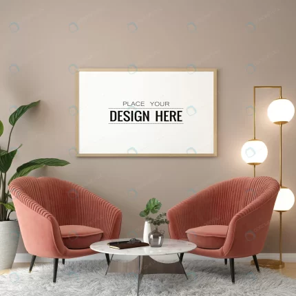 poster frame living room mockup crc9a356067 size70.61mb - title:graphic home - اورچین فایل - format: - sku: - keywords: p_id:353984