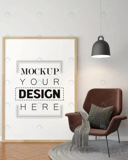 poster frame living room mockup crcb20843aa size54.41mb - title:graphic home - اورچین فایل - format: - sku: - keywords: p_id:353984