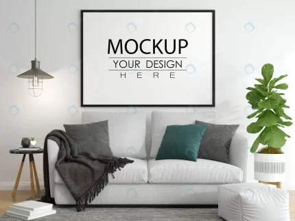 poster frame living room mockup 2 crc0154fbff size56.96mb - title:graphic home - اورچین فایل - format: - sku: - keywords: p_id:353984