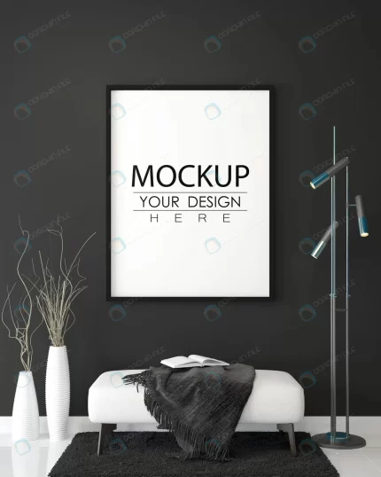 poster frame living room mockup 4 crc5a125334 size53.59mb 1 - title:graphic home - اورچین فایل - format: - sku: - keywords: p_id:353984