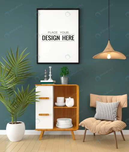 poster frame living room mockup 7 crc2a3997f3 size60.48mb - title:graphic home - اورچین فایل - format: - sku: - keywords: p_id:353984
