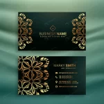 - premium business card with golden floral ornament crc2b38d2b5 size2.63mb - Home