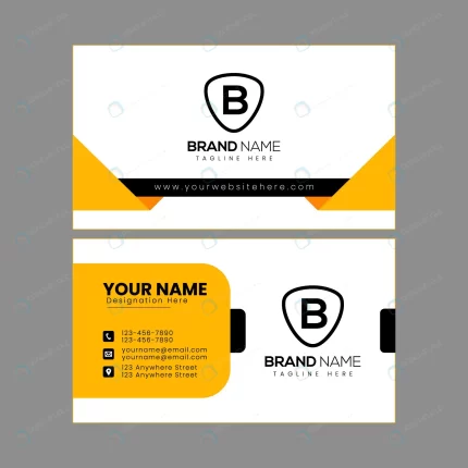 professional business card template yellow black c rnd985 frp31226514 - title:graphic home - اورچین فایل - format: - sku: - keywords: p_id:353984