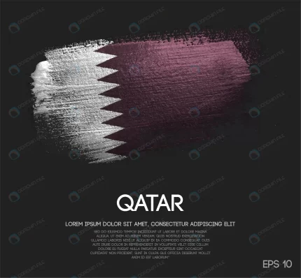qatar flag made glitter sparkle brush paint rnd710 frp2706144 - title:graphic home - اورچین فایل - format: - sku: - keywords: p_id:353984