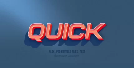 quick 3d text style effect mockup - title:graphic home - اورچین فایل - format: - sku: - keywords: p_id:353984