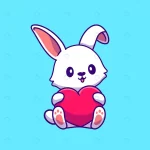 rabbit holding heart cartoon vector illustration. crca6e147a1 size0.60mb - title:Home - اورچین فایل - format: - sku: - keywords:وکتور,موکاپ,افکت متنی,پروژه افترافکت p_id:63922