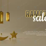 ramadan sale background ad template 3d rendering crcfd16a9f5 size33.89mb - title:Home - اورچین فایل - format: - sku: - keywords:وکتور,موکاپ,افکت متنی,پروژه افترافکت p_id:63922