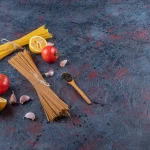 raw noodles with fresh red tomatoes garlic dark b crc90417343 size18.51mb 6000x4000 - title:Home - اورچین فایل - format: - sku: - keywords:وکتور,موکاپ,افکت متنی,پروژه افترافکت p_id:63922