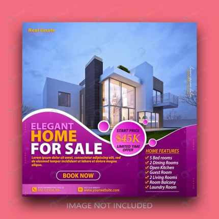 real estate advertising modern house sale social m rnd121 frp28922141 - title:graphic home - اورچین فایل - format: - sku: - keywords: p_id:353984