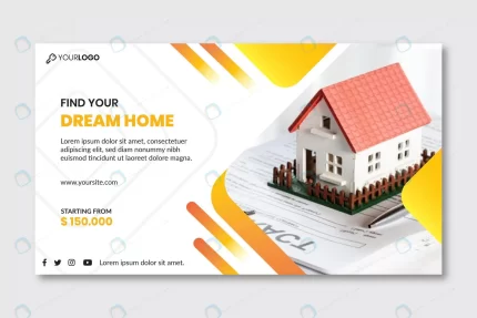 real estate banner template crc74b76d1f size1.12mb - title:graphic home - اورچین فایل - format: - sku: - keywords: p_id:353984