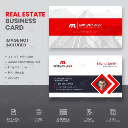 real estate business card design crc21189dbd size5.00mb - title:graphic home - اورچین فایل - format: - sku: - keywords: p_id:353984
