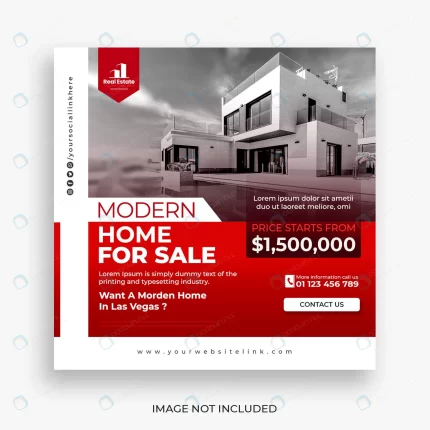 real estate house social media post square banner crc751edd76 size8.95mb - title:graphic home - اورچین فایل - format: - sku: - keywords: p_id:353984