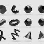 realistic 3d black metal geometric shapes objects crc15b71087 size6.34mb - title:Home - اورچین فایل - format: - sku: - keywords:وکتور,موکاپ,افکت متنی,پروژه افترافکت p_id:63922