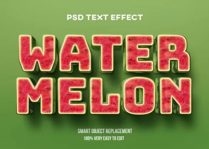 realistic 3d watermelon text effect 1 - title:graphic home - اورچین فایل - format: - sku: - keywords: p_id:353984