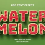 - realistic 3d watermelon text effect - Home