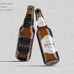 realistic beer bottle label mockup template rnd656 frp9278451 - title:Home - اورچین فایل - format: - sku: - keywords:وکتور,موکاپ,افکت متنی,پروژه افترافکت p_id:63922