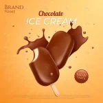 realistic chocolate ice cream ad template crc329c5e51 size5.94mb - title:Home - اورچین فایل - format: - sku: - keywords:وکتور,موکاپ,افکت متنی,پروژه افترافکت p_id:63922