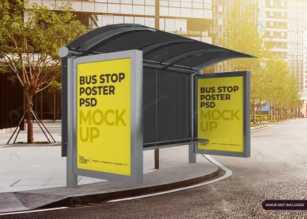 realistic city bus stop billboard mockup crcca580c53 size22.17mb - title:graphic home - اورچین فایل - format: - sku: - keywords: p_id:353984