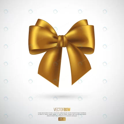 realistic golden bow ribbon element decoration gi crccce794f6 size2.49mb - title:graphic home - اورچین فایل - format: - sku: - keywords: p_id:353984