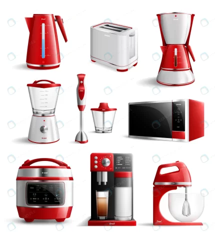 realistic household kitchen appliances set crcb89c4193 size3.79mb - title:graphic home - اورچین فایل - format: - sku: - keywords: p_id:353984