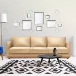 realistic living room with furniture illustration crc5184a47c size5.75mb - title:Home - اورچین فایل - format: - sku: - keywords:وکتور,موکاپ,افکت متنی,پروژه افترافکت p_id:63922