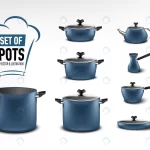 realistic set blue kitchen appliances pots differ crc42490a74 size6.50mb - title:Home - اورچین فایل - format: - sku: - keywords:وکتور,موکاپ,افکت متنی,پروژه افترافکت p_id:63922
