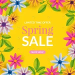 - realistic spring sale yellow background crc3bde5746 size5.16mb - Home